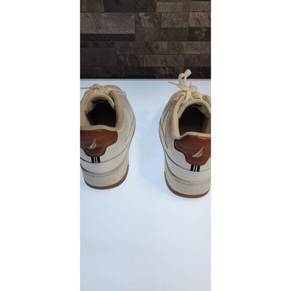 Nautica Mens White Lace Up Walking Sneaker Size 11 Stafford - Picture 10 of 10